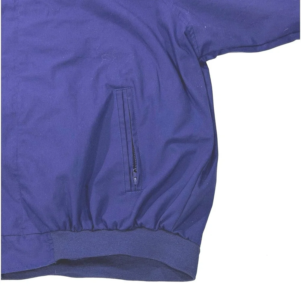 Haband Mens Navy Blue Bomber Jacket Lightweight Full Zip Style 31Y Size‎ 3X
